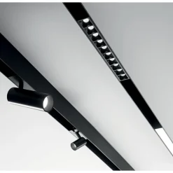 Illuminazione A Binario-Ideal Lux Arca binario da incasso 3mt nero monofase 48v