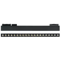 Illuminazione A Binario-Ideal Lux Arca modulo faretti led 48v 29w 4000k nero per binario monofase ottica 40