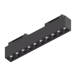 Illuminazione A Binario-Ideal Lux Arca modulo faretti 48v 15w 4000k nero per binario monofase ottica 40