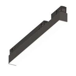 Illuminazione A Binario-Ideal Lux Arca wide faretto led 7w 3000k ottica 110 nero per binario ego monofase 48v