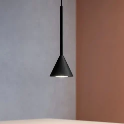 Lampade A Sospensione-Ideal Lux Archimede sp cono lampada a sospensione per camera da letto led 3000k nero
