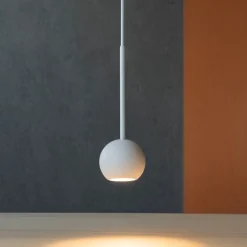 Lampade A Sospensione-Ideal Lux Archimede sp sfera lampada a sospensione led 4w 3000k bianca