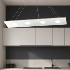 Lampadari Cucina-Top Light Area lampadario bianco per cucina moderna