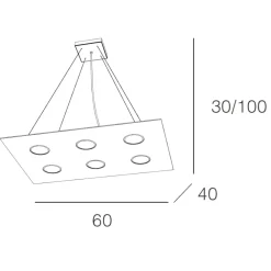 Lampadari Moderni-Top Light Area toplight lampadario moderno per soggiorno sabbia