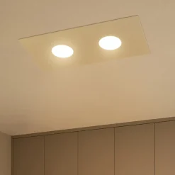 Plafoniere Moderne-Top Light Area toplight plafoniera rettangolare moderna sabbia
