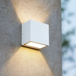Applique Da Esterno-Ideal Lux Argo ap2 applique da esterno led 10w 3000k bianco ip65