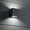 Applique Da Esterno-Ideal Lux Argo ap2 4000k applique da esterno led 10w antracite ip65 anti corrosione