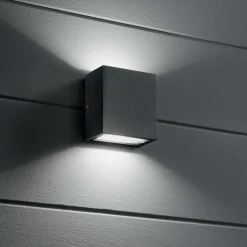 Applique Da Esterno-Ideal Lux Argo ap2 4000k applique da esterno led 10w antracite ip65 anti corrosione