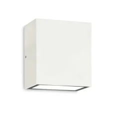 Applique Da Esterno-Ideal Lux Argo ap2 4000k applique da esterno ip65 led 10w 4000k metallo bianco