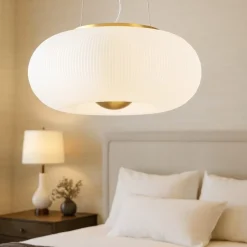 Lampadario Camera Da Letto-Ideal Lux Arizona sp3 lampadario stanza da letto sfera vetro decorato