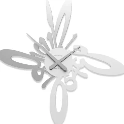 Orologi Da Parete Moderni-Selezionato da Mazzolaluce Armonico orologio moderno da parete legno bianco grigio
