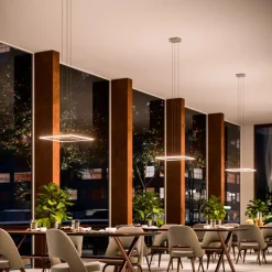 Lampadari Moderni-Linea Light Aruba lampadario oro led 17w 3000k