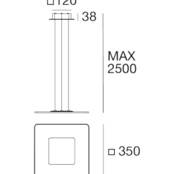 Lampadari Moderni-Linea Light Aruba lampadario oro led 17w 3000k