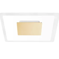 Plafoniere Moderne-Linea Light Aruba plafoniera camera da letto vetro metallo oro led 40w 3000k
