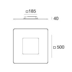 Plafoniere Moderne-Linea Light Aruba plafoniera camera da letto vetro metallo oro led 40w 3000k
