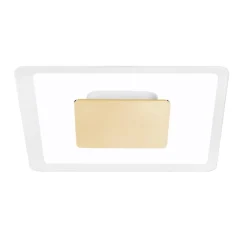 Plafoniere Moderne-Linea Light Aruba s plafoniera per camera da letto led 3000k oro