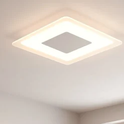 Plafoniere Moderne-Linea Light Aruba s plafoniera led 19w 3000k bianca moderna