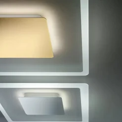 Plafoniere Moderne-Linea Light Aruba s plafoniera led 19w 3000k bianca moderna