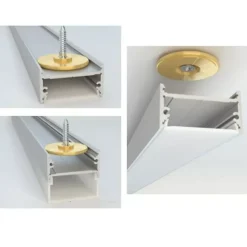 Strisce Led-Selezionato da Mazzolaluce Attacco in ottone a parete plafone 2pz per strip accessori