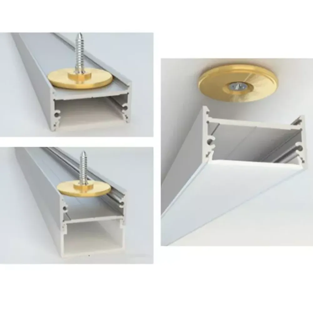 Strisce Led-Selezionato da Mazzolaluce Attacco in ottone a parete plafone 2pz per strip accessori