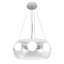 Lampadari Moderni-Ideal Lux Audi10 sp5 trasparente lampadario moderno