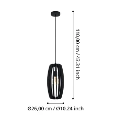 Lampade A Sospensione-Eglo Bajazzara lampada a sospensione per isola cucina stile orientale