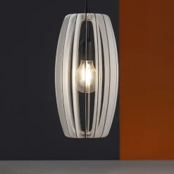 Lampade A Sospensione-Eglo Bajazzara lampada a sospensione per isola cucina in legno grigio