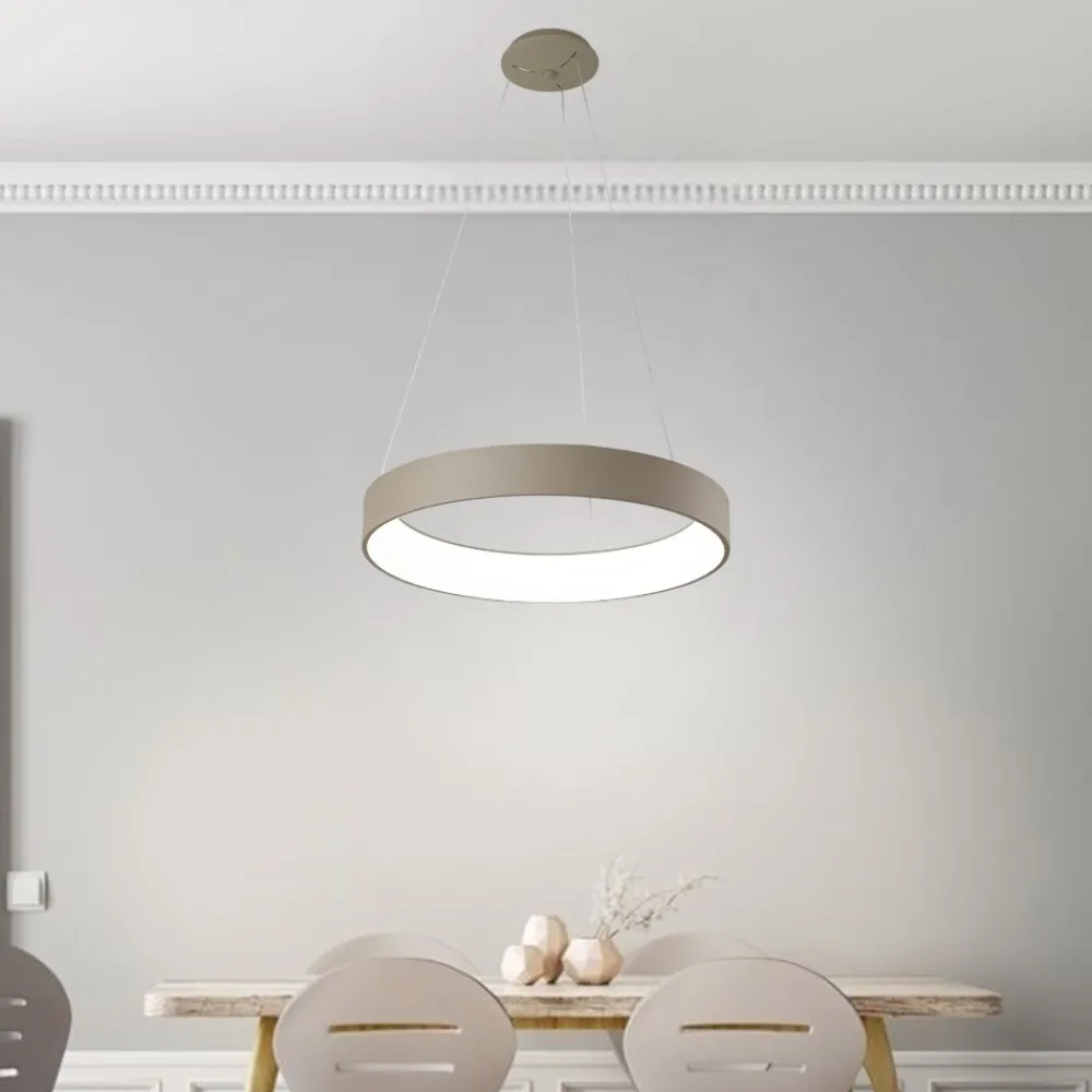 Lampadari Moderni-Affralux Band diodi lampadario led 35w sabbia 3000k 4000k