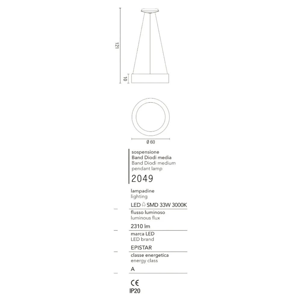 Lampadari Moderni-Affralux Band diodi lampadario led 35w sabbia 3000k 4000k