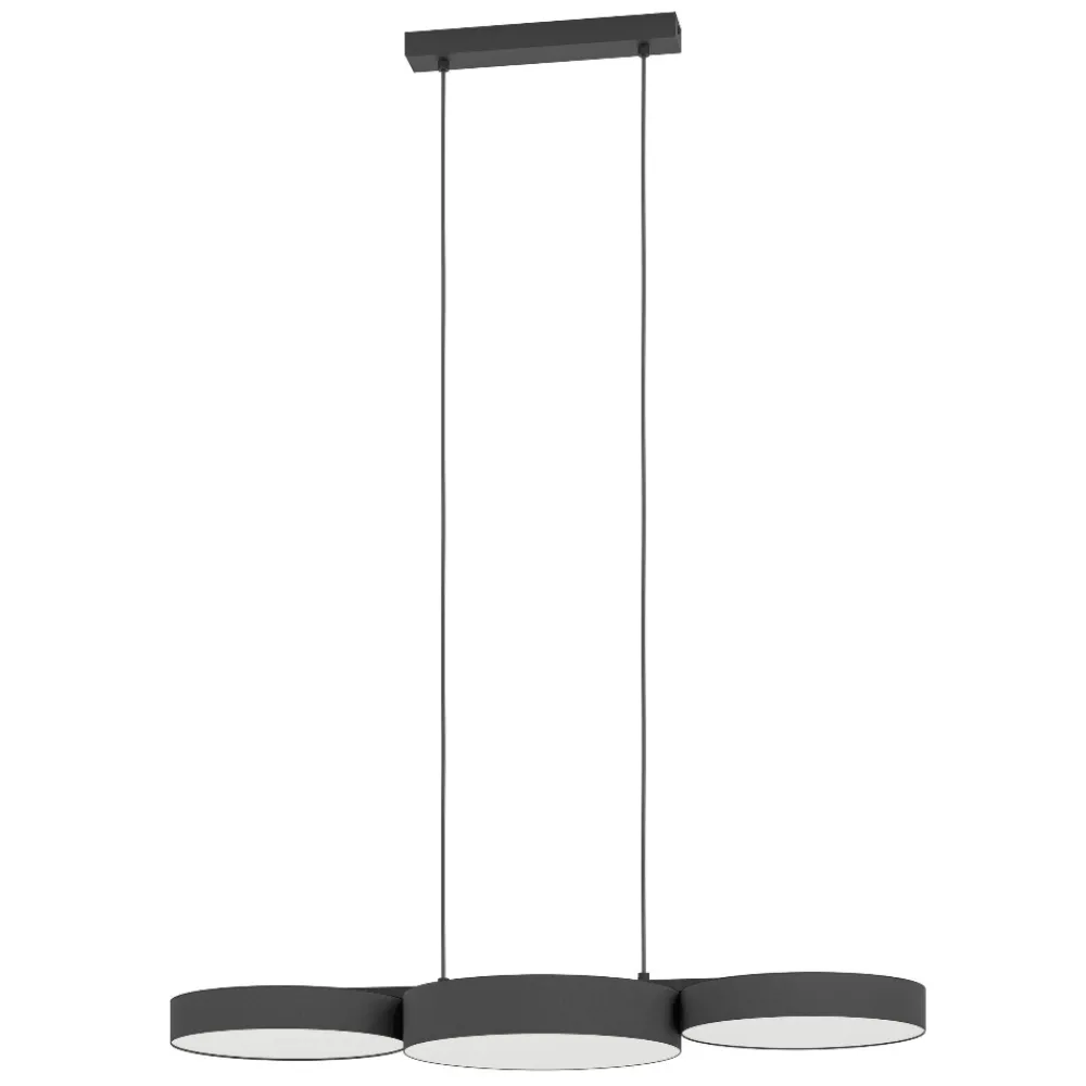 Lampadari Cucina-Eglo Barbano z lampadario per tavolo cucina moderna led rgb da 2700k a 6500k