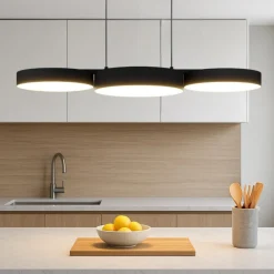 Lampadari Cucina-Eglo Barbano z lampadario per tavolo cucina moderna led rgb da 2700k a 6500k