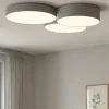 Plafoniere Moderne-Eglo Barbano z plafoniera moderna colore grigio led rgb da 2700k a 6500k