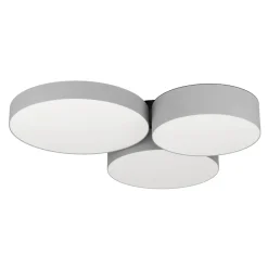 Plafoniere Moderne-Eglo Barbano z plafoniera moderna colore grigio led rgb da 2700k a 6500k