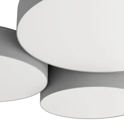 Plafoniere Moderne-Eglo Barbano z plafoniera moderna colore grigio led rgb da 2700k a 6500k