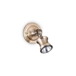 Applique Da Parete-Ideal Lux Barber ap1 applique snodato brunito gu10 3000k