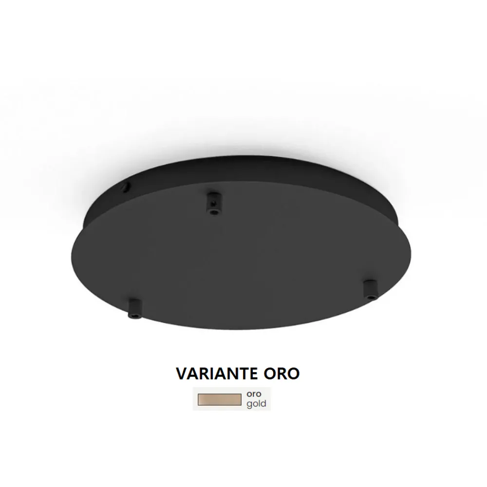 Accessori-Ondaluce Base per sospensioni multipla canopy variante oro
