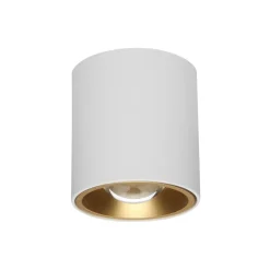 Faretti Da Soffitto-Linea Light Baton faretto led cilindrico da soffitto bianco oro 7.3w 4000k