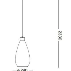 Lampade A Sospensione-Ideal Lux Bergen-1 sp1 lampada a sospensione vetro fume