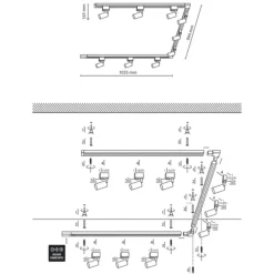 Illuminazione A Binario-Selezionato da Mazzolaluce Binario trifase bianco 220v con spot gu10 led orientabili