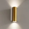 Applique Da Parete-Linea Light Birba applique biemissione metallo oro gu10