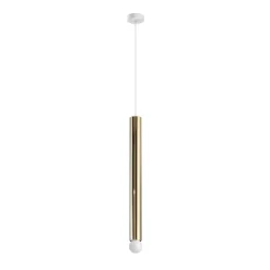 Lampade A Sospensione-Linea Light Birba lampada a sospensione cilindro oro lucido e27