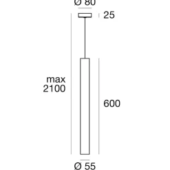 Lampade A Sospensione-Linea Light Birba lampada a sospensione cilindro oro lucido e27