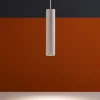 Lampade A Sospensione-Linea Light Birba lampada a sospensione cilindro bianco moderno