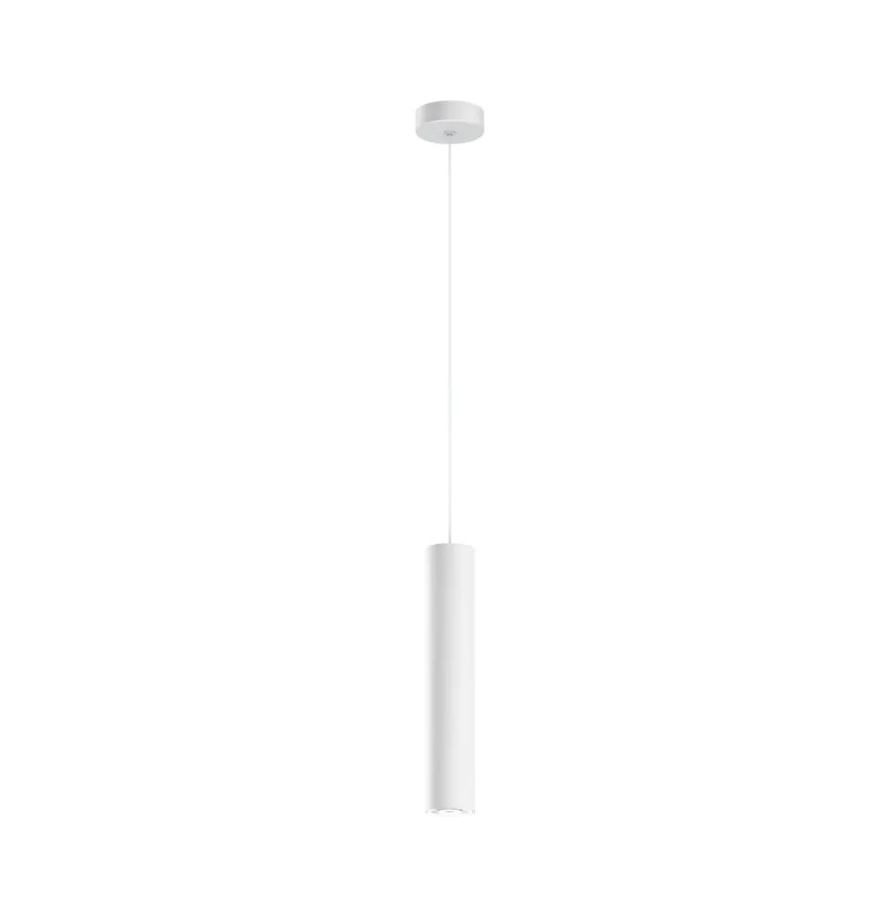 Lampade A Sospensione-Linea Light Birba lampada a sospensione cilindro bianco moderno