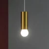 Lampade A Sospensione-Linea Light Birba lampada a sospensione cilindro oro e27