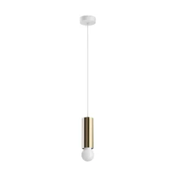 Lampade A Sospensione-Linea Light Birba lampada a sospensione cilindro oro e27