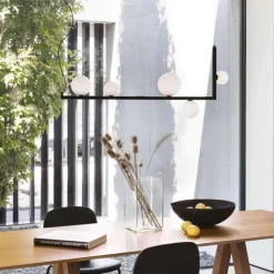 Lampadari Moderni-Ideal Lux Birds sp5 lampadario moderno nero per soggiorno