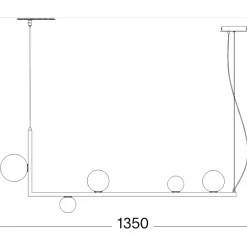 Lampadari Moderni-Ideal Lux Birds sp5 lampadario moderno nero per soggiorno