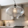 Lampadari Cucina-Ideal Lux Bistro' sp1 round lampadario da cucina vetro trasparente