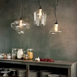 Lampade A Sospensione-Ideal Lux Bistro' sp1 square lampada a sospensione vetro trasparente